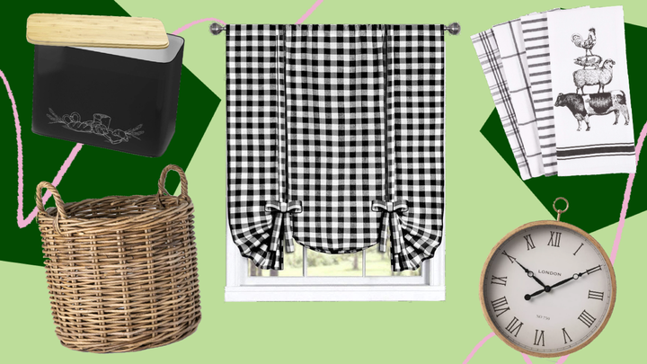 Consider adding gingham, plaid, wicker and wood to get the cottagecore style. 