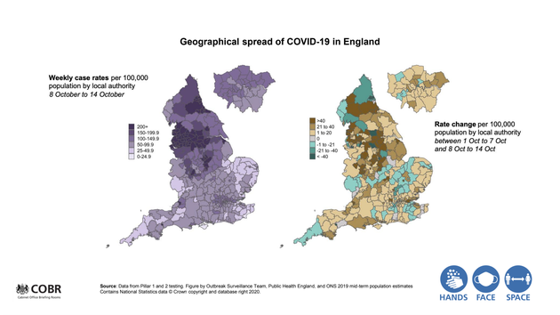 Government coronavirus data presented by Van-Tam at the No.10 briefing