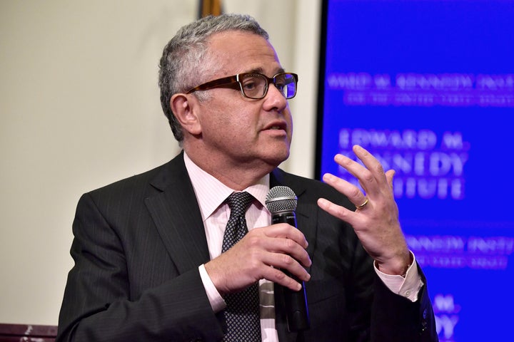 Jeffrey Toobin speaks on May 30, 2018 in Boston, Massachusetts.