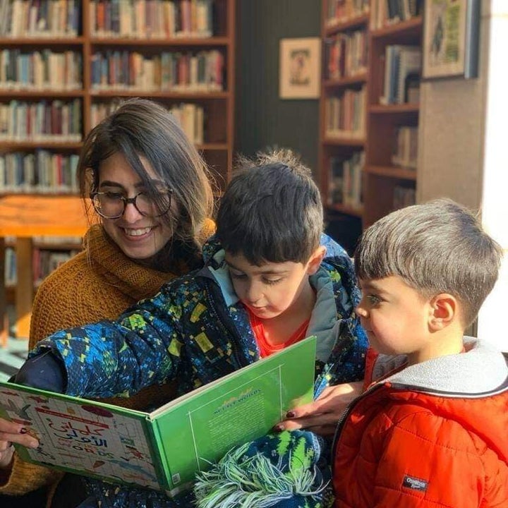 Yasmine Badaoui and her two sons, Hasan Wolfgang and Mehdi Aristotle.