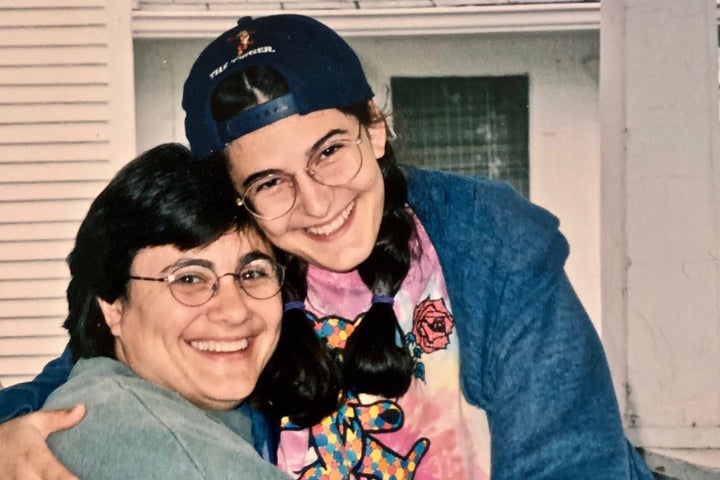 This 1990s image provided by Mary Belton, right, shows her with her mother Camellia Pisegna. 