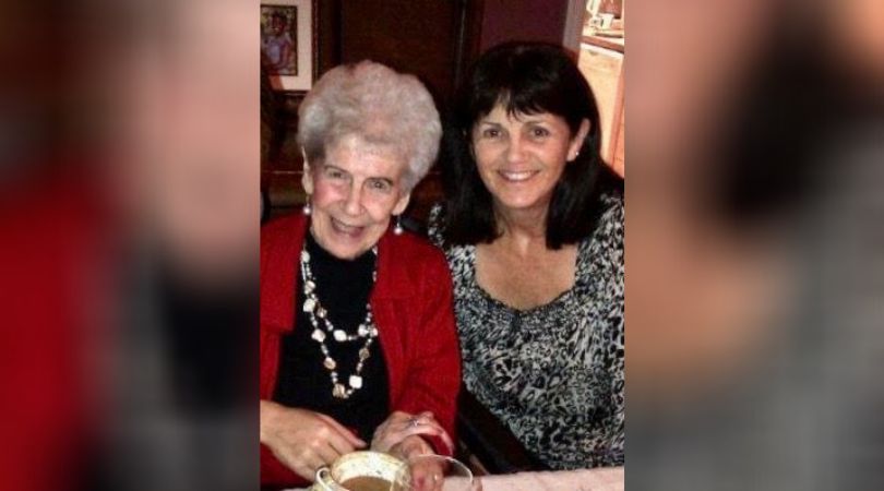 Cathy MacLean (right) and her mother Gillie, at age 93.
