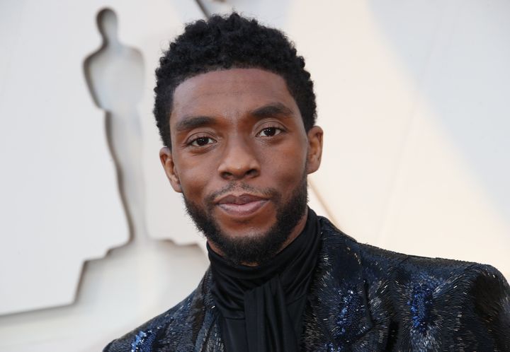 Boseman at the Academy Awards ceremony in Los Angeles in February 2019.