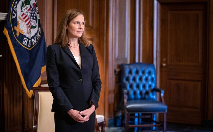 Supreme Court nominee Judge Amy Coney Barrett on Oct. 21 in Washington, D.C. President Donald Trump nominated Barrett to replace Justice Ruth Bader Ginsburg after her death.