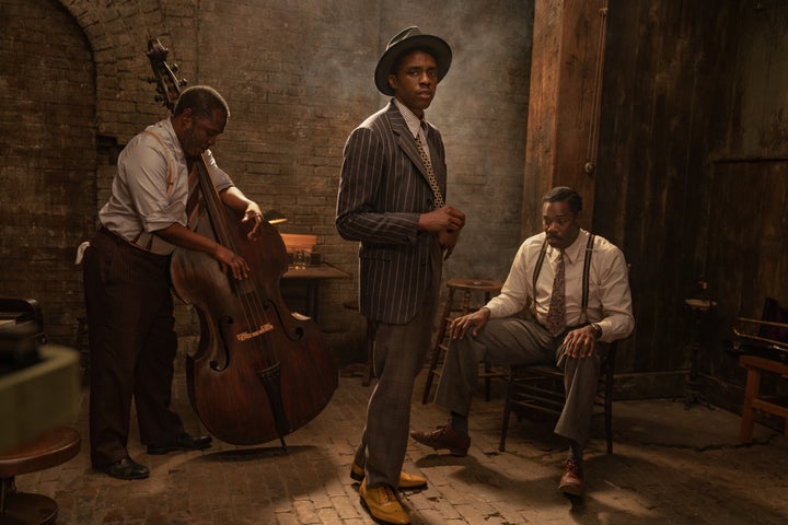 Chadwick Boseman as Levee In Netflix's “Ma Rainey’s Black Bottom.”