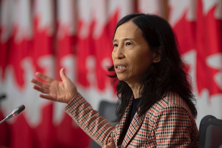 Canada's Chief Public Health Officer Theresa Tam responds to a question during a news conference on Oct. 20, 2020 in Ottawa. 