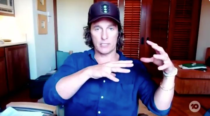 Hollywood star Matthew McConaughey shut down a question about Donald Trump while appearing on 'The Project' on Wednesday.