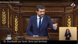 Pablo Casado termina su intervención con esta referencia a los hijos de Pablo