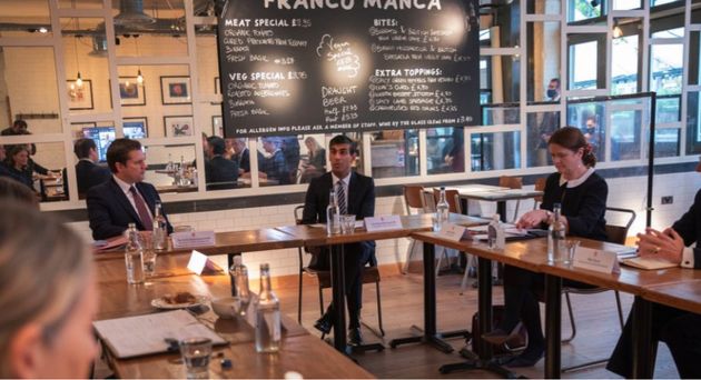 Rishi Sunak and Robert Jenrick hold meeting with businesses indoors