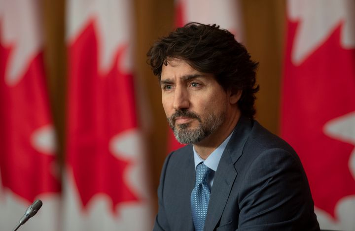 Prime Minister Justin Trudeau is seen during a news conference on Oct. 20, 2020 in Ottawa. 