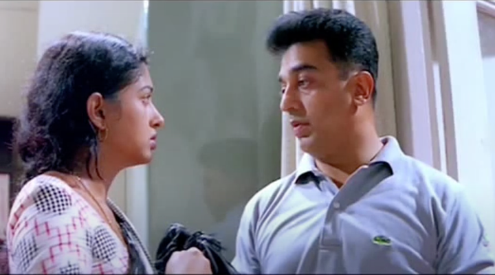 Gautami and Kamal Haasan in 'Kuruthipunal'.