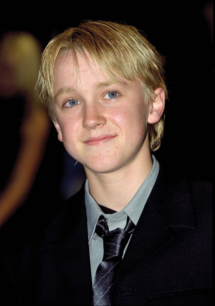 14歳の頃のトム・フェルトン（2001年11月4日撮影）