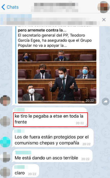 "Ke tiro le pegaba a etse en toda la frente"