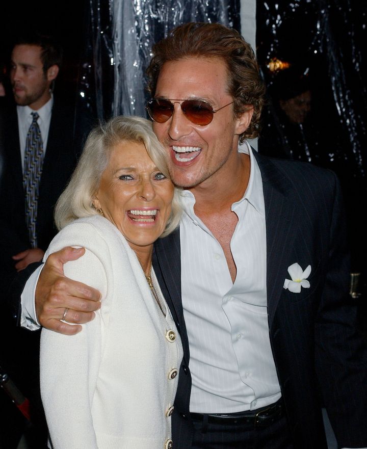 Matthew McConaughey with his mother, Kay.