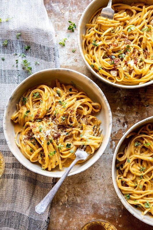 Creamy Butternut Squash Alla Vodka Pasta from Half Baked Harvest