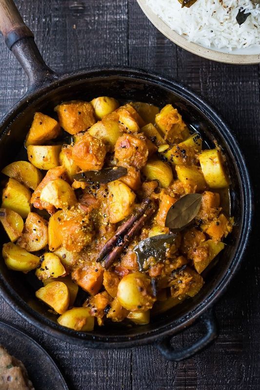 Rajasthani Butternut and Potato Curry from Feasting At Home