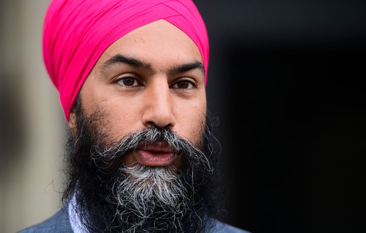 NDP Leader Jagmeet Singh arrives on Parliament Hill in Ottawa on Sept. 24, 2020. 
