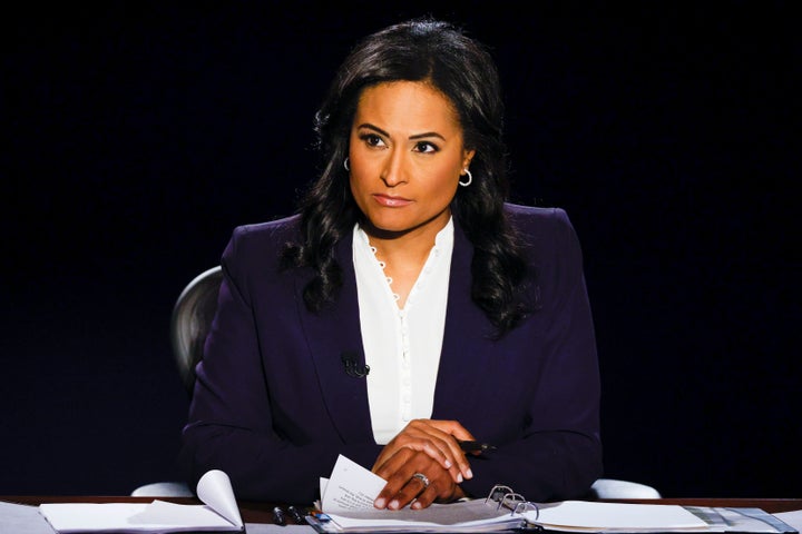 NBC News correspondent Kristen Welker moderated the final presidential debate at Belmont University in Nashville, Tennessee, on Thursday.