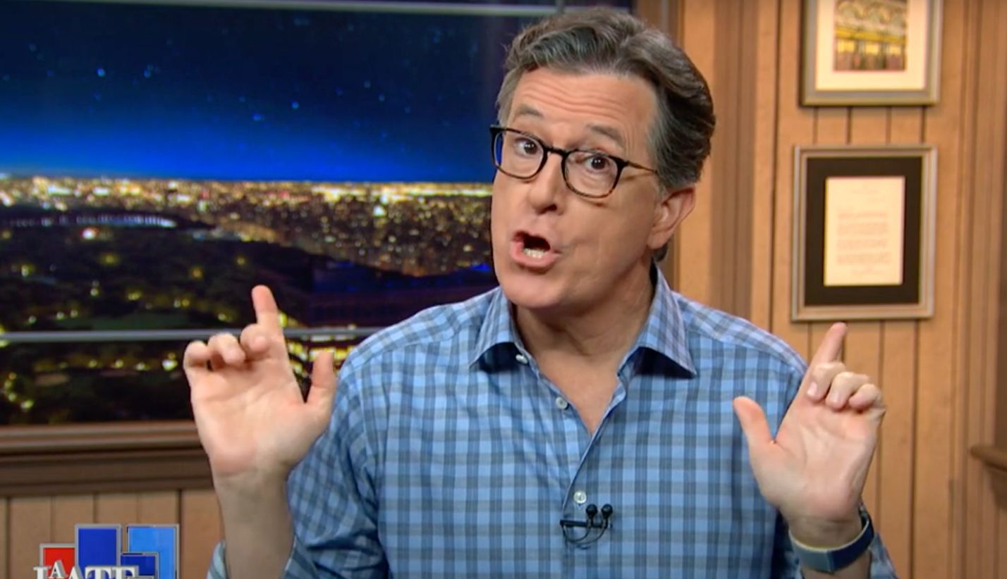 Stephen Colbert Celebrates The 1 Thing We Ll Never See Trump Do Again   5f928af024000018089ad353 