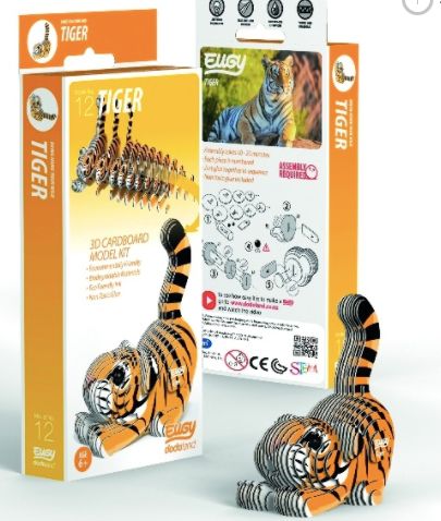 Eugy Tiger 3D Craft Kit