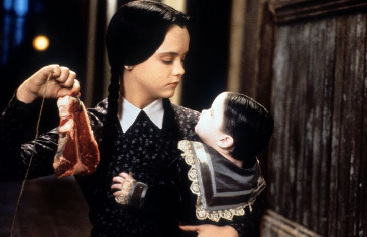 Le personnage de Mercredi (Christina Ricci) dans le film "Les valeurs de la famille Addams", en 1993.