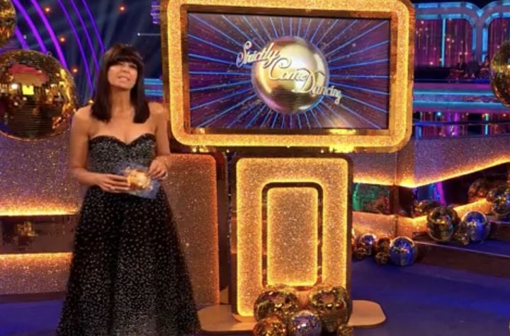 Claudia Winkleman hosting Strictly Come Dancing