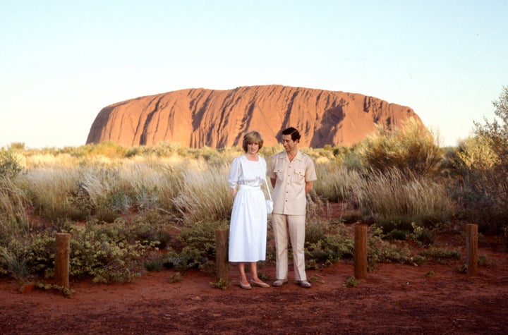 Prince Charles and Princess Diana during their 1983 royal tour of Australia.