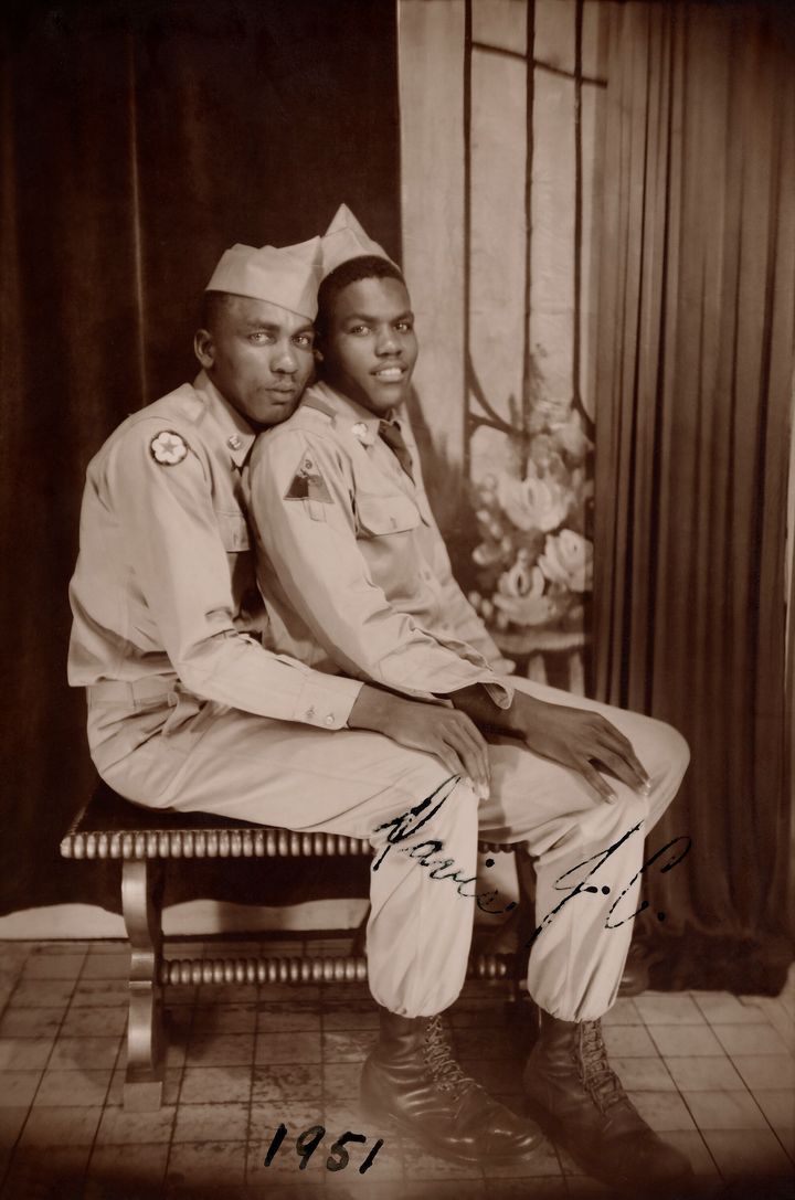 “We hope that our book will reinforce, renew or instill for the first time the belief that love is real and worth fighting for," Nini and Treadwell told HuffPost. This photo is labeled as "Davis and J.C." and is believed to have been taken in 1951.
