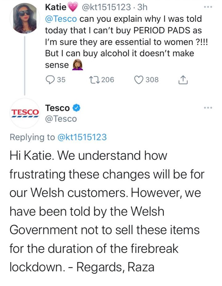 The deleted Tweet from Tesco.