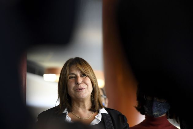 Michele Rubirola en conférence de presse le 15 octobre 2020 (Photo by NICOLAS TUCAT/AFP via Getty Images).