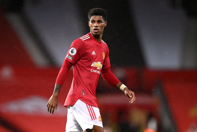 Manchester United's Marcus Rashford during the Premier League match at Old Trafford, Manchester.