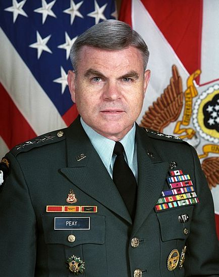Gen. J. H. Binford Peay III served as the 24th vice chief of staff of the U.S. Army before becoming VMI's superintendent in 2003.