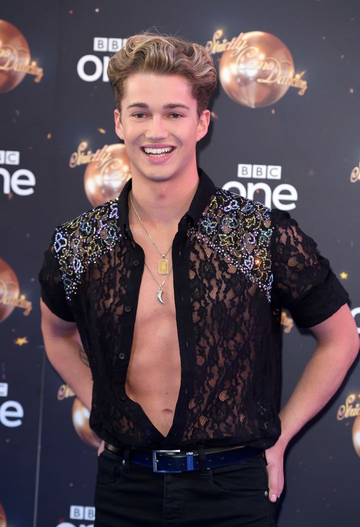 AJ Pritchard at the Strictly launch in 2018