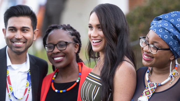 Meghan Markle meeting with South Africans youth during their Sept. 2019 visit to Cape Town, South Africa.