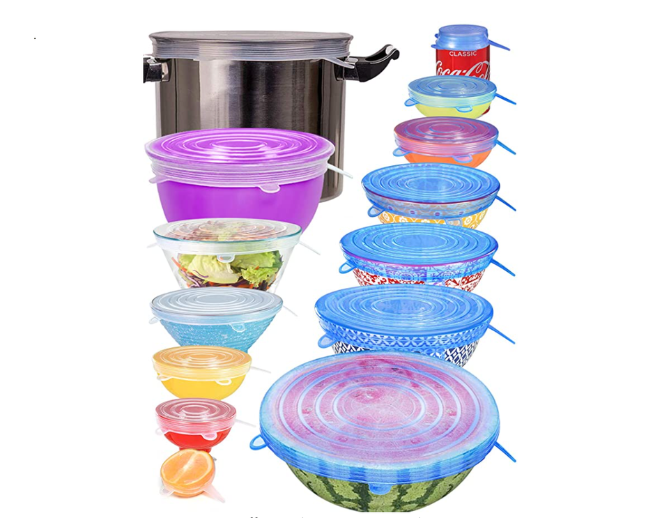 Kitchen + Home Silicone Stretch Lids - Reusable Bowl Lid Food Covers :  Target