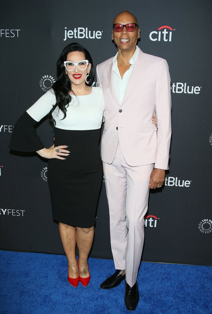 Michelle Visage and RuPaul at PaleyFest in 2019