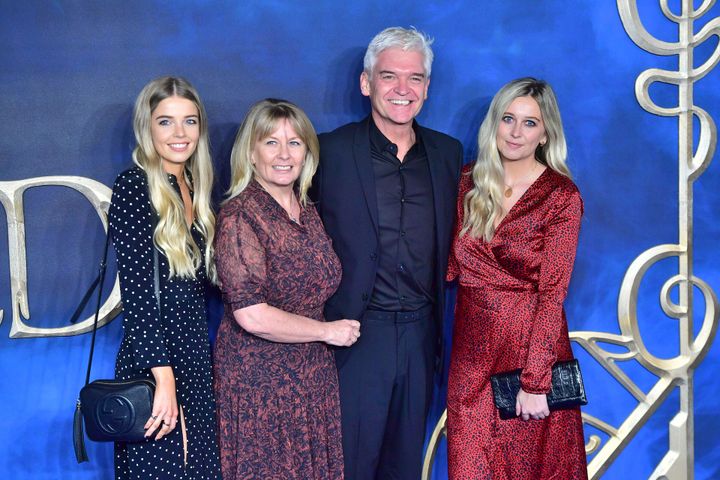 The couple with their daughters, Molly and Ruby, in 2018