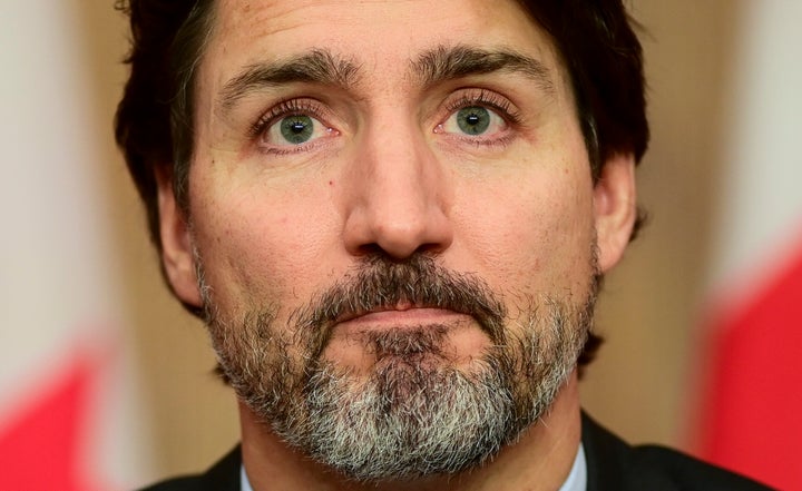 Prime Minister Justin Trudeau provides an update on the COVID-19 pandemic during a press conference in Ottawa on Oct. 27, 2020.