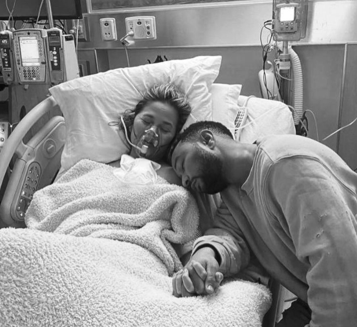 A picture Chrissy Teigen posted on Instagram afters she and John Legend lost their baby.<i></i><i></i>
