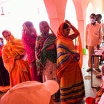 Voting In Bihar: Photos Show No Masks, Social Distancing At Polling