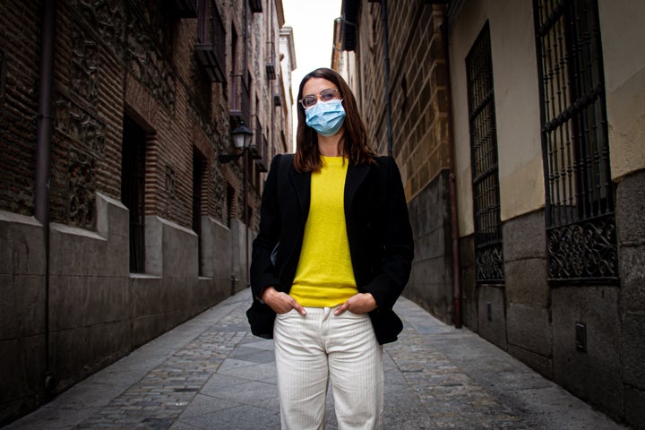 Rita Maestre, en la calle del Cordón