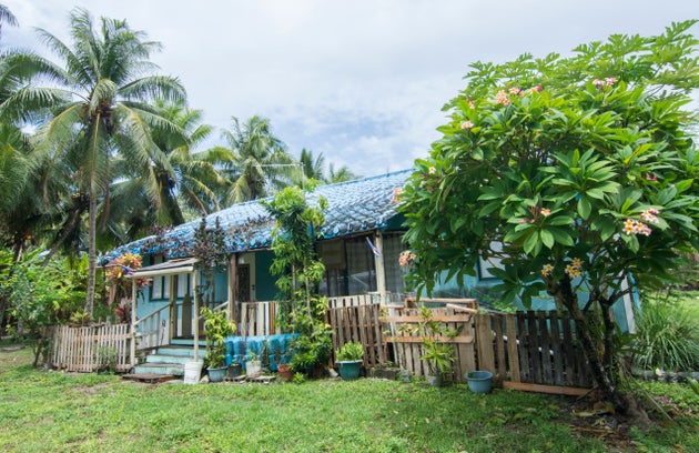 Σπίτι στο Μαχούρο, την πρωτεύουσα των Νησιών Μάρσαλ.