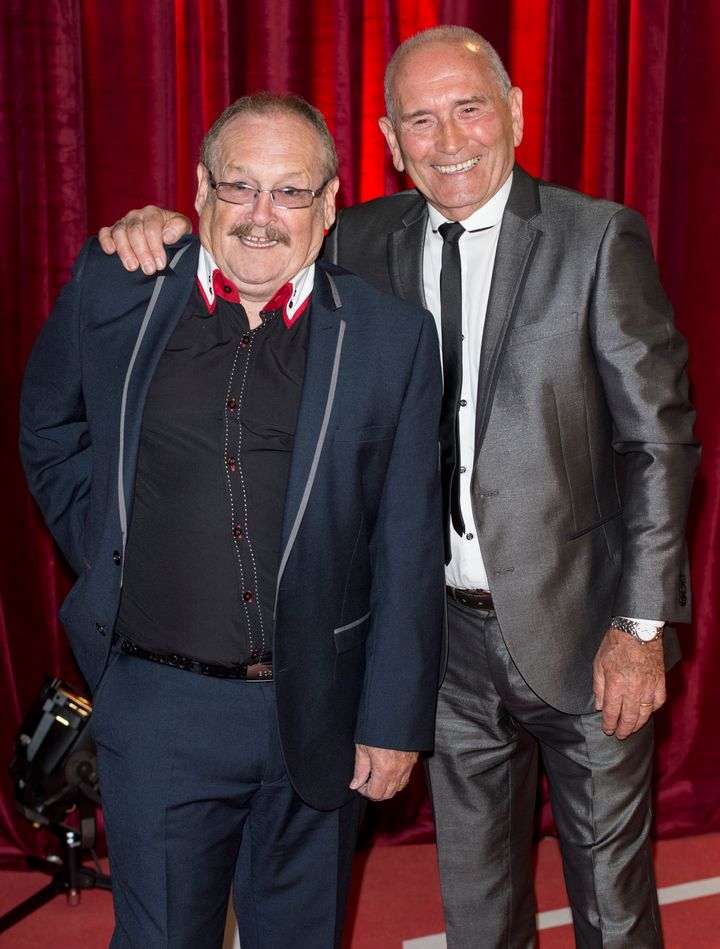 Bobby Ball and Tommy Cannon at the British Soap Awards in 2013