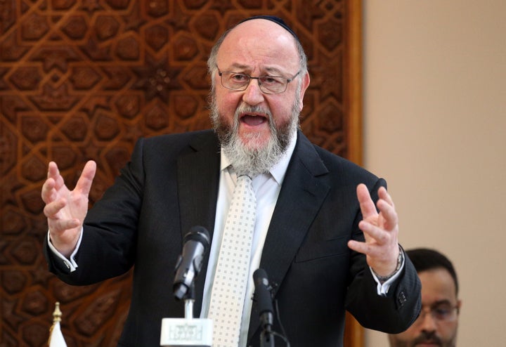 Britain's Chief Rabbi Ephraim Mirvis