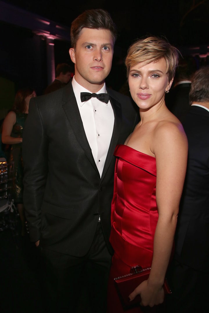 Colin Jost and Scarlett Johansson made their debut as a couple at the Museum Gala at the American Museum of Natural History i