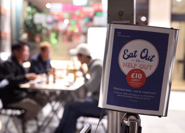 The Eat Out To Help Out Scheme gave diners a state-backed 50% discount on meals between Mondays and Wednesdays 