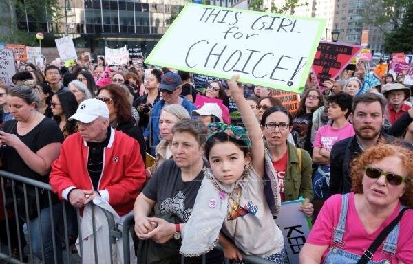 Manifestación a favor del aborto en EEUU.