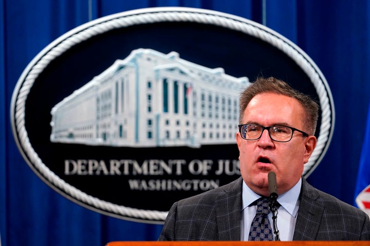 Environmental Protection Agency Administrator Andrew Wheeler speaks at a news conference.