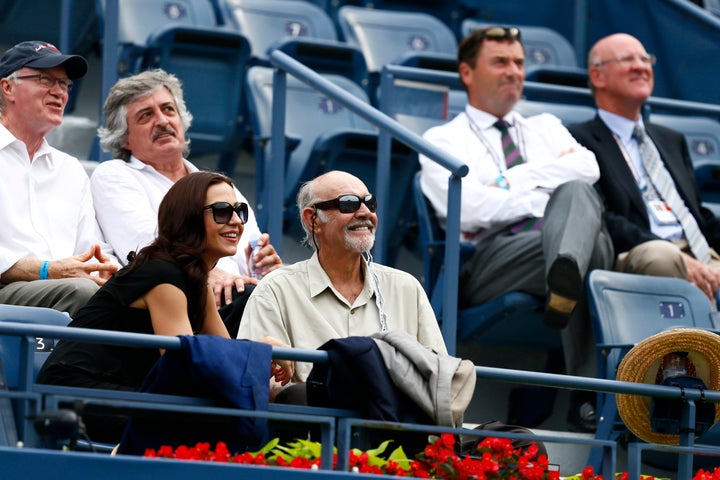 Sir Sean Connery watches the U.S. Open from the stands at Flushing Meadows, Sept. 6, 2012.