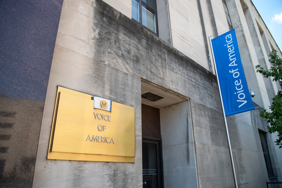 VOA headquarters in Washington. Staff at the agency are terrified and demoralized.